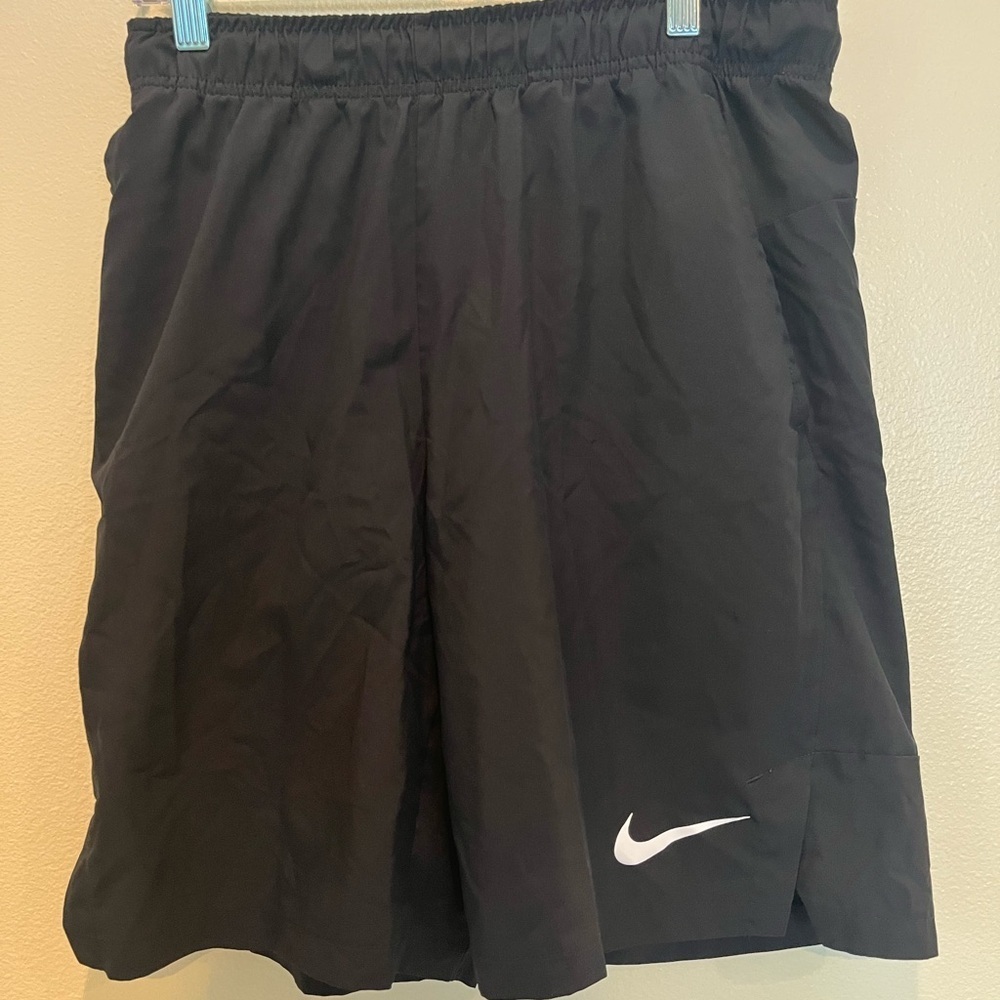 Nike Black Dri Fit Athletic Shorts with Elastic Waistband
